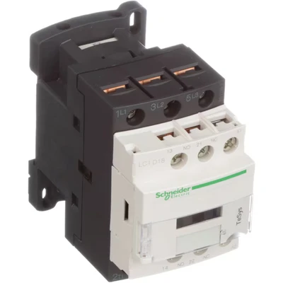 Image of Schneider LC1D18F7 Contactor 7.5 / 18 kW 110V AC Volt 3 N/O Poles With 1 &amp; N/C Contact Configuration