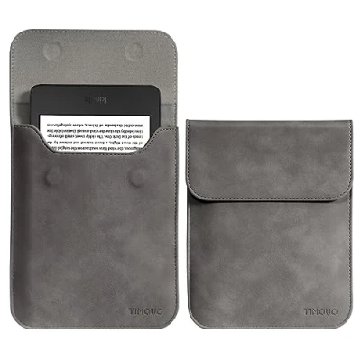 Image of TiMOVO 6 Inch Tablet Sleeve for All New 6&quot; Kindle 11th Generation 2024/2022, Protective Cover Case with Pocket E Reader, Space Gray