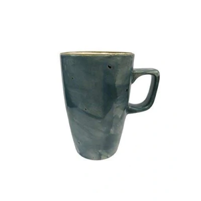 Image of Set of 6 Rustic Coffee Mug 12oz / 340ml Cup, Tea Cups, Cappuccino Cups (Blue)