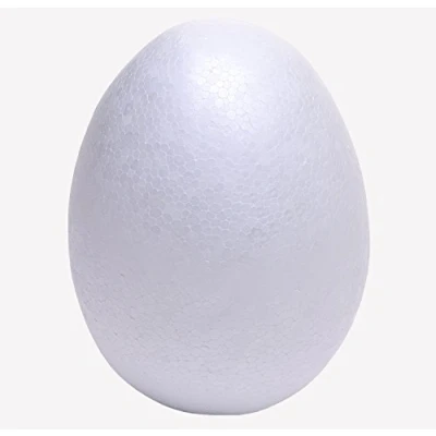 Image of Craftmill Solid Polystyrene Eggs 8cm / 80mm Box of (50)