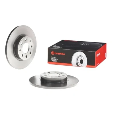 Image of 51806099, 51806103, 51830236, 55700398, 55700918 Brake DISC BREMBO Coated LINE 08.5086.21 257mm 12mm 4 solid FIAT: Grande Punto Hatchback