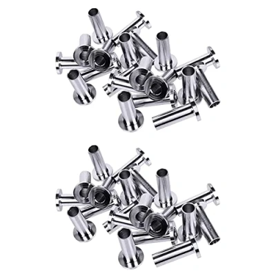 Image of KVSERT 40Pcs Stainless Steel Protector Sleeves Protective Grommet Kit for 1/8Inch Wire Rope Cable Railing