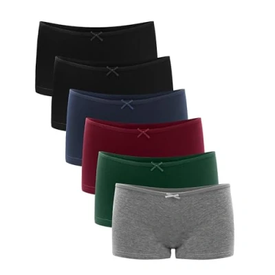 Image of Libella® Underwear Shorts Women Boxers Panties Boyshorts Cotton Briefs Ladies 6 Pack 3901 UN8 XL