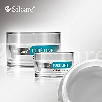 Image of Pure Line Clear 15g UV Gel Nails Acid Free Builder File Off Silcare