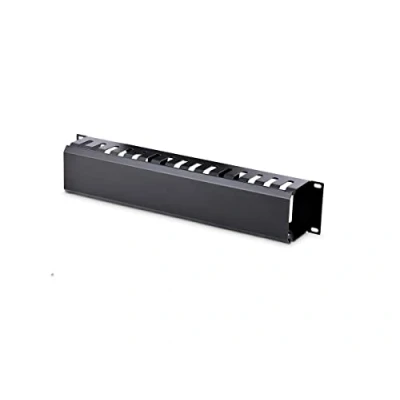 Image of StarTech.com Horizontal 2U Server Rack Cable Management Finger Duct w/Cover 19&quot; Network Wire Raceway Panel Slotted (CMDUCT2U2)