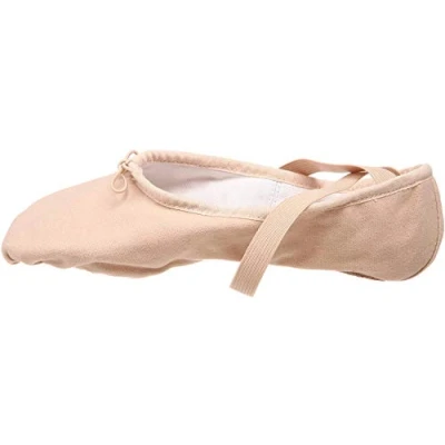 Image of Bloch Dance Women&#039;s Pump Canvas Split Sole Ballet Shoe/Slipper, Pink, 7 Wide