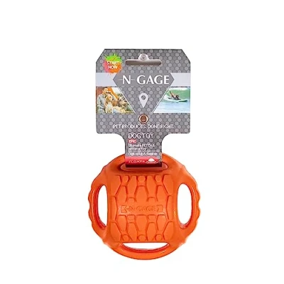 Image of N Gage Hydro Handler Regular, Tough Dog Toy, Interactive Orange