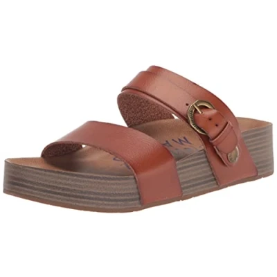 Image of Blowfish Malibu Women&#039;s Marge Sandal, Wood Dyecut, 7 UK