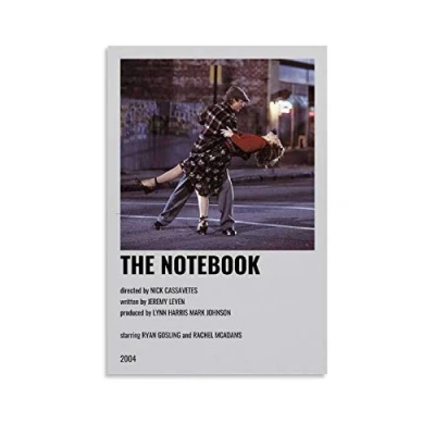 Image of ZHYU Movie Poster Room Aesthetic The Notebook Canvas Art and Wall Picture Print Modern Family bedroom Decor Posters 12x18inch(30x45cm)