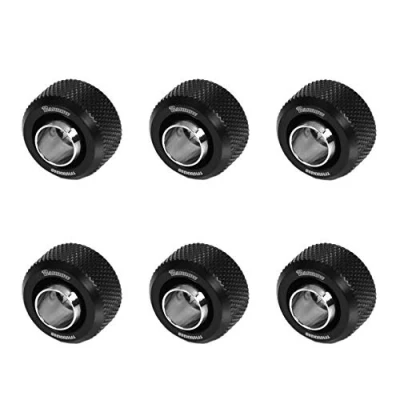 Image of Barrow G1/4 13/10mm Flexible Tube Compression Fitting Black (6 Pack)