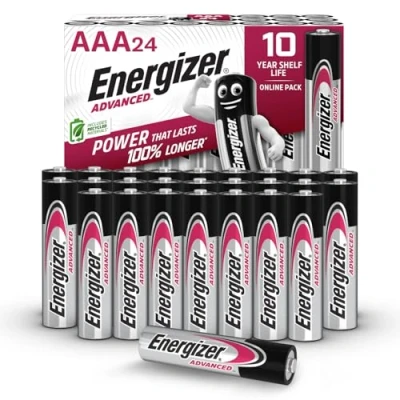 Image of Energizer Advanced AAA Batteries 1.5V Alkaline, 24 Pack, Long Lasting Premium Triple A