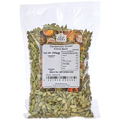 Image of Old India Cardamom Green Extra Bold 250g