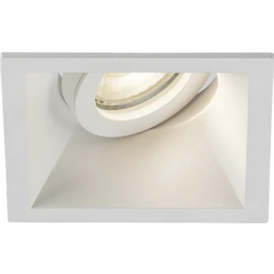 Image of KnightsBridge Dipa Single Tilt Square Anti Glare Downlight White