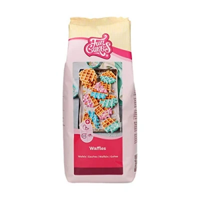 Image of FunCakes Mix for Waffles, Easily Bake Robust Sweet Belgian &amp; Crispy, Add Sugar Crystals! 1 kg