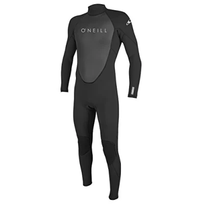 Image of O&#039;Neill Wetsuits Men&#039;s Reactor 2 Neoprene 3/2mm Back Zip Full Wetsuit, Black/Black, XL