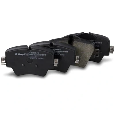 Image of 34106860019, 34106876245, 34106882418, 34106884492, 34106888777 Brake pad set JP GROUP 1463606410 Front Axle prepared for wear indicator BMW: 5 Saloon