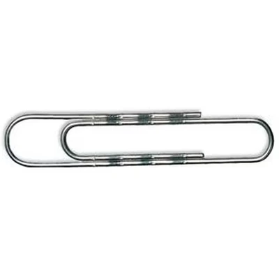 Image of Whitecroft Essentials Value 75mm Giant Wavy Paperclip (Pack of 100)