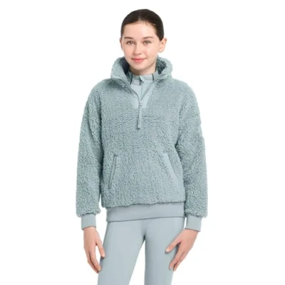 Image of LeMieux Young Rider Tia Teddy Fleece Jacket Glacier 11 12 Years