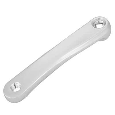 Image of Bike Crank Arm 170mm Aluminum Alloy Left Hand Single Speed Crankset for Bicycle Mountain Road Bike(Silver Rhombic Hole)