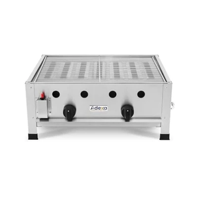 Image of Stalwart DA GG1102B Commercial Gas BBQ Grill 2 Burners Table Top