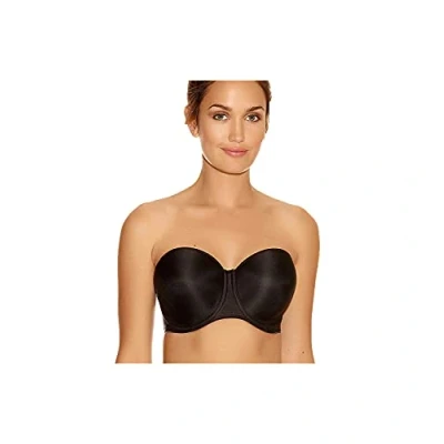 Image of Fantasie Smoothing Moulded Strapless Bra Black 38B
