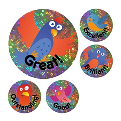 Image of School Stickers Sparkly Bird Praise