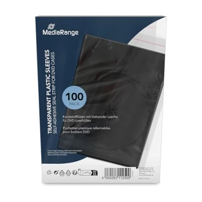 Image of MediaRange Zubehör CD /DVD Rohlinge Clear 1dischi Pocket Case