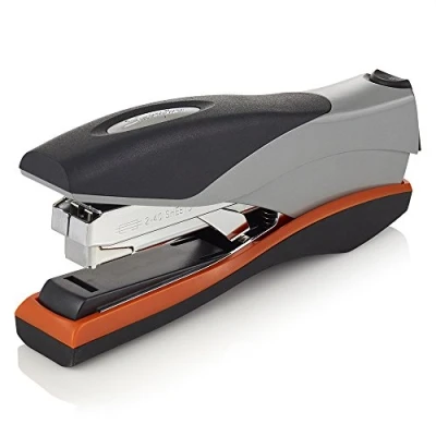 Image of Swingline Stapler, Full Strip Desktop 40 Sheet Capacity, Low Force, Optima 40, Silver/Black/Orange (87840)