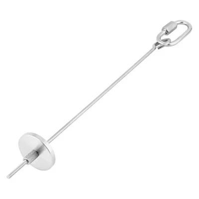Image of Parrot Skewer, Stainless Steel Fruit Vegetable Meat Food Stick Holder Small Animal Bird Hutch Cage Foraging Toy Parrots Treating Tool (L)