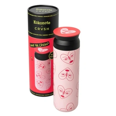 Image of Kokonote Metal Water Bottle 500 ml 17 oz x CRVSH Hot and Cold 500ml Cool Gifts Cute
