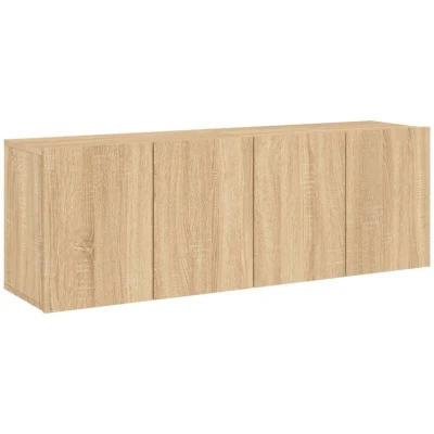 Image of vidaXL TV Cabinets Wall mounted 2 pcs Sonoma Oak 60x30x41 cm