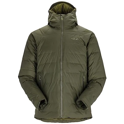 Image of Rab Men&#039;s Valiance Down Jacket for Climbing &amp; Mountaineering Army Medium