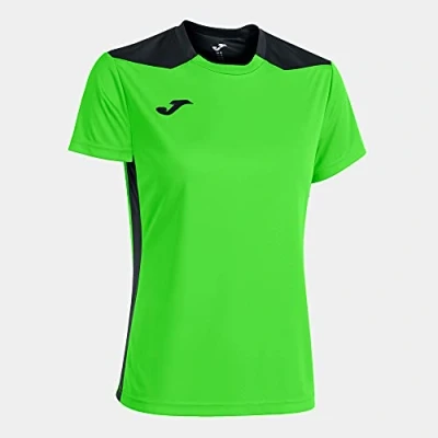Image of Joma Championship Vi T Shirt Women Neon Green Black
