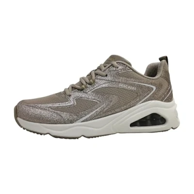 Image of Skechers Sport Tresair UNO Trainers, Women&#039;s, Size: 9, Taupe glitter Textile/synthetics