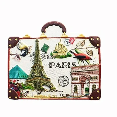 Image of 3D Paris France Fridge Magnet Travel Souvenir Gift Home &amp; Kitchen Decor Magnetic Sticker Refrigerator Collection