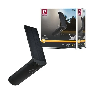 Image of Paulmann 94260 Ilias Solar Wall luminaire LED Outdoor Rectangular incl. 1x1.2 watt Anthracite Plastic 3000 K Warm White