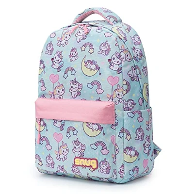 Image of Snug Kids Backpack for School, Sports and Travel Perfect Ages 4+ (Unicorns)