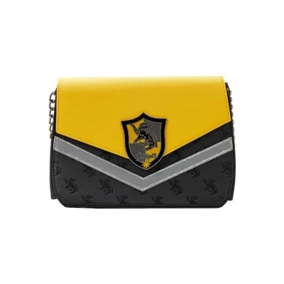 Image of LOUNGEFLY Harry Potter Hufflepuff Chain Strap Kids Small Cross Body Bag Multicoloured