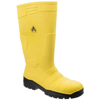 Image of Amblers AS1007 Safety Wellingtons Mens Steel Toe Cap Wellies Work Boots (10 UK)