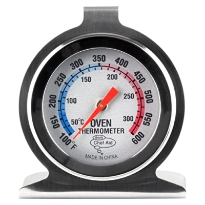 Image of PRICE BEATER, Stainless Steel Oven Thermometer, Thermometer Monitoring Temperature Gauge, Hang or Stand in Oven, Clear Dial, for Cooking, Kitchen Essentials (Oven Thermometer)