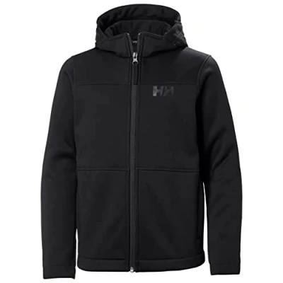Image of Helly Hansen Unisex Kids Jr Loen Midlayer Jacket Shirt, Black, 8 Years UK