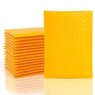 Image of VEYLIN Bubble Mailers,50PCS Poly Mailers Small Padded Envelopes for Shipping, Mailing, Packaging(110x190mm Yellow)