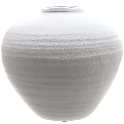 Image of Regola Vase Ceramic L28 x W28 H26 cm Matt White
