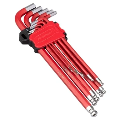Image of Sealey Premier Ball End Hex Key Set 11pc Anti Slip Extra Long Metric