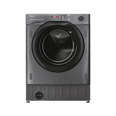 Image of Haier HWQ90B416FWBR UK 9kg Integrated Washing Machine, A Rated, Graphite &amp; Black