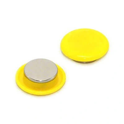Image of FIRST4MAGNETS F4M30ND2 Yellow 2 Power Notice Board/Planning Magnet (30mm Dia x 11mm high) (Pack of 2), Set Pieces