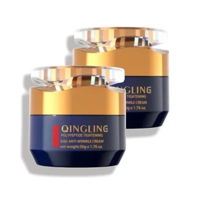 Image of Qingling Crema Para Arrugas, Wrinkle Removal Cream, Face Polypeptide Tightening and Anti Remover Reduce Fine Line (100ML)