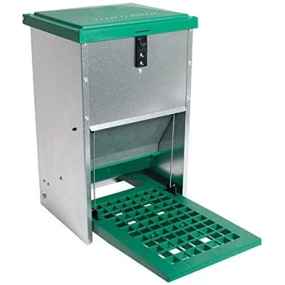 Image of Feedomatic Automatic Feeder 8 kg with Step Plate for Feed, Poultry Feeder, Chicken Trough, Feeding Trough