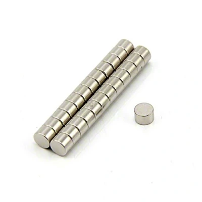 Image of N42 Neodymium Magnet for Arts, Crafts, Model Making, DIY, Hobbies, Office, and Home 6mm dia x 4mm thick 1.1kg Pull Pack of 250