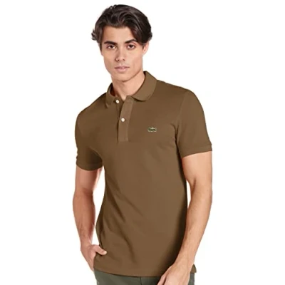 Image of Lacoste Men&#039;s Ph4012 Polo Shirt, Beige (Dark Kraft F4z), XS
